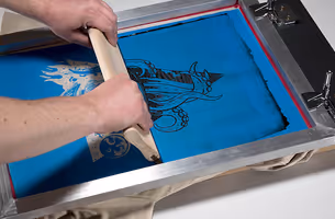 screen printing service.